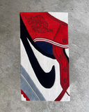 Shoe Patch Rug Red
